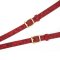 LIEBE SEELE Kinbaku Ukiyoe Luxury Leather Strap-On Harness Red Rosy