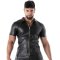 TOF Kinky Zipped Vest Schwarz