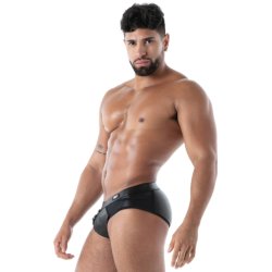 TOF Kinky Full Zip Brief Schwarz