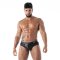 TOF Kinky Full Zip Brief Schwarz
