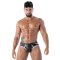 TOF Kinky Backless Zipped Brief Schwarz/Weiss