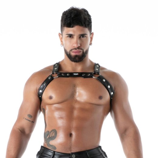 TOF Kinky Bulldog Harness Schwarz