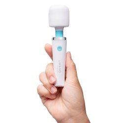 LE WAND Classique Mini Rechargeable Vibrating Massager Weiss