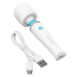 LE WAND Classique Mini Rechargeable Vibrating Massager Weiss