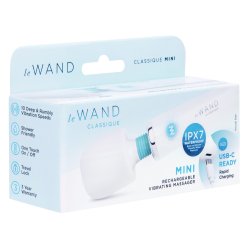 LE WAND Classique Mini Rechargeable Vibrating Massager Weiss