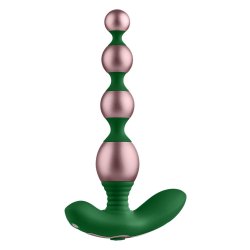 FEMMEFUNN Bougie Beads Analkette mit Vibration Roségold/Grün