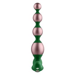 FEMMEFUNN Bougie Beads Analkette mit Vibration Roségold/Grün