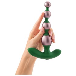 FEMMEFUNN Bougie Beads Analkette mit Vibration Roségold/Grün