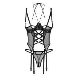 OBSESSIVE Dominna Dessous-Set mit offenen Cups &...