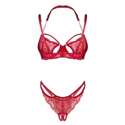OBSESSIVE Matildea Dessous-Set 2-teilig Rot