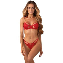 OBSESSIVE Matildea Dessous-Set 2-teilig Rot