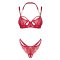 OBSESSIVE Matildea Dessous-Set 2-teilig Rot