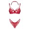 OBSESSIVE Matildea Dessous-Set 2-teilig Rot