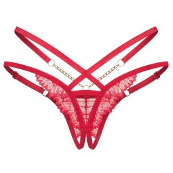 OBSESSIVE Matildea Crotchless Thong Rot