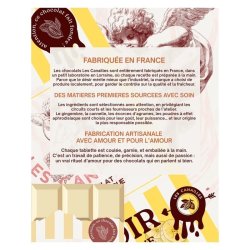 LES CANAILLES Aphrodisierende Zartbitterschokolade mit Fleur de Sel 100g