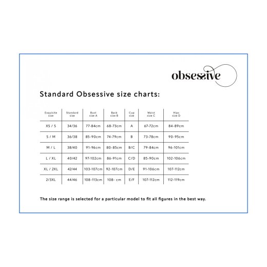 OBSESSIVE Picantina Crotchless Thong Schwarz