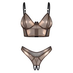 OBSESSIVE Soranna Dessous-Set 2-teilig Gold