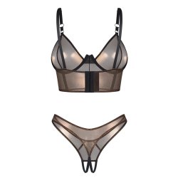 OBSESSIVE Soranna Dessous-Set 2-teilig Gold