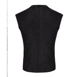 NOIR HANDMADE Onyx Elastic Mesh Tank Top Schwarz