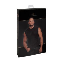 NOIR HANDMADE Onyx Elastic Mesh Tank Top Schwarz