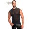 NOIR HANDMADE Onyx Elastic Mesh Tank Top Schwarz