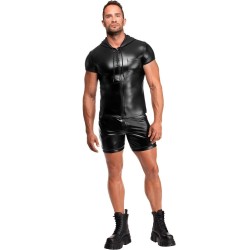 NOIR HANDMADE Vexen Hooded T-Shirt Schwarz