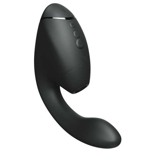 WOMANIZER Next Duo Dual Stimulator mit 3D Pleasure Air Technologie & Vibration Schwarz