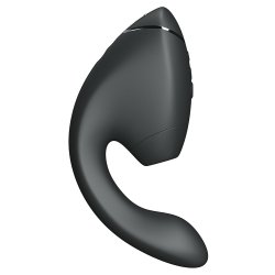 WOMANIZER Next Duo Dual Stimulator mit 3D Pleasure Air Technologie & Vibration Schwarz