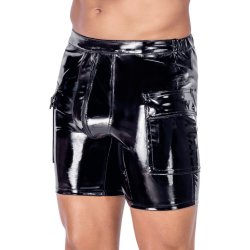 BLACK LEVEL Lack-Shorts Schwarz