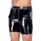 BLACK LEVEL Lack-Shorts Schwarz