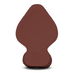 B-VIBE Slipskin Girthy Dildo Ø 4,4 cm x 15,4 cm Braun