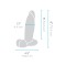B-VIBE Slipskin Girthy Dildo Ø 4,4 cm x 15,4 cm Braun