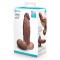 B-VIBE Slipskin Girthy Dildo Ø 5,0 cm x 17,8 cm Braun