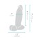 B-VIBE Slipskin Girthy Dildo Ø 5,0 cm x 17,8 cm Braun