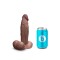 B-VIBE Slipskin Girthy Dildo Ø 5,0 cm x 17,8 cm Braun