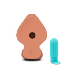 B-VIBE Slipskin Girthy Dildo Ø 6,8 cm x 20,4 cm Mocca