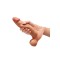 B-VIBE Slipskin Girthy Dildo Ø 6,8 cm x 20,4 cm Mocca