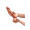B-VIBE Slipskin Girthy Dildo Ø 6,8 cm x 20,4 cm Mocca