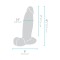 B-VIBE Slipskin Girthy Dildo Ø 6,8 cm x 20,4 cm Mocca