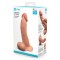 B-VIBE Slipskin Girthy Curvy Dildo Ø 4,9 cm x 22,3 cm Mocca