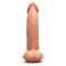 B-VIBE Slipskin Girthy Curvy Dildo Ø 4,9 cm x 22,3 cm Mocca
