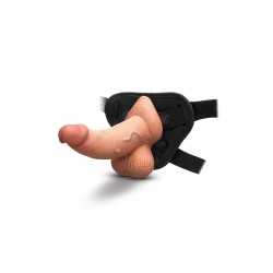 B-VIBE Slipskin Girthy Curvy Dildo Ø 4.2 cm x 16,7 cm Mocca