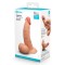 B-VIBE Slipskin Girthy Curvy Dildo Ø 4.2 cm x 16,7 cm Mocca