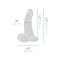 B-VIBE Slipskin Girthy Curvy Dildo Ø 4.2 cm x 16,7 cm Mocca