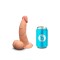 B-VIBE Slipskin Girthy Curvy Dildo Ø 4.2 cm x 16,7 cm Mocca