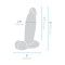 B-VIBE Slipskin Girthy Dildo Ø 6,8 cm x 20,4 cm Cream