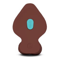 B-VIBE Slipskin Girthy Dildo Ø 6,5 cm x 23,0 cm Braun