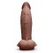 B-VIBE Slipskin Girthy Dildo Ø 6,5 cm x 23,0 cm Braun