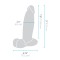 B-VIBE Slipskin Girthy Dildo Ø 6,5 cm x 23,0 cm Braun