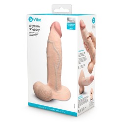 B-VIBE Slipskin Girthy Dildo Ø 6,5 cm x 23,0 cm Cream